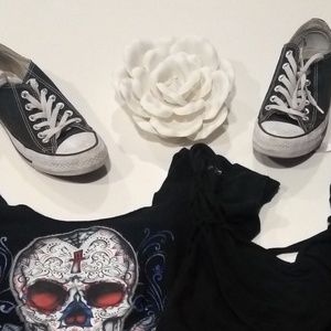 BLK Grunge Converse